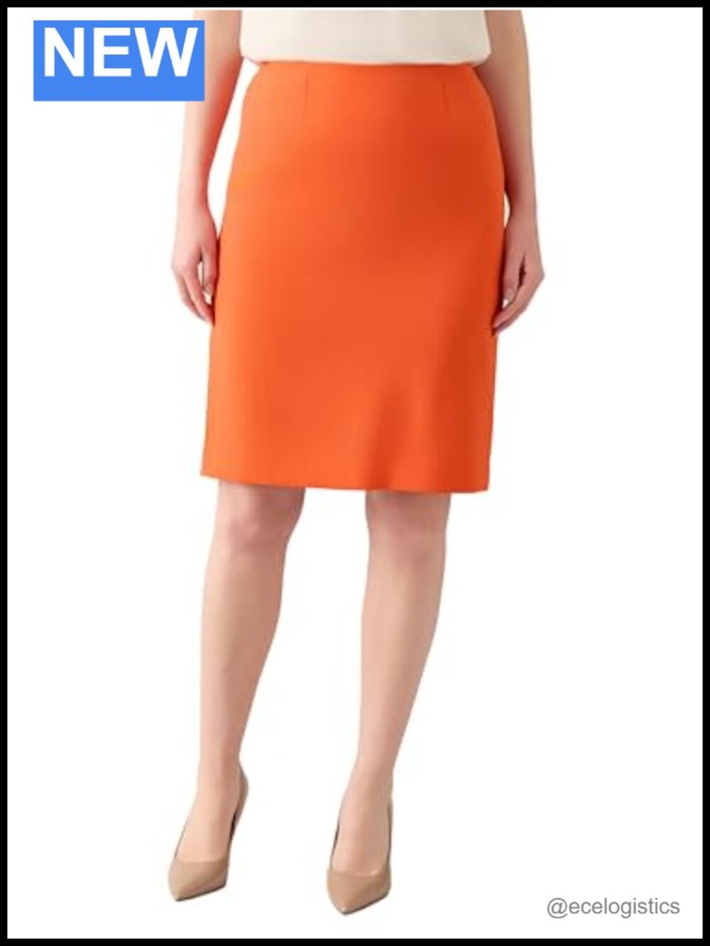 Kasper Women's Stretch Crepe Pencil Skirt Knee Length